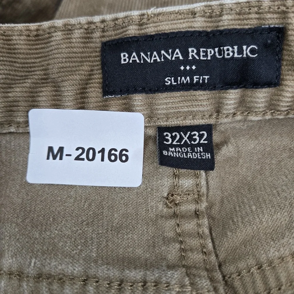 Banana Republic Men Pants 32X32‎ Khaki Corduroy Slim Fit 30